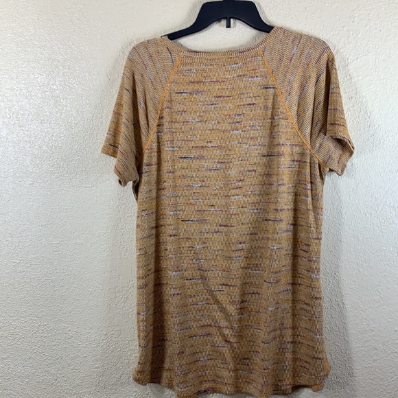 Sonoma Knit Top Blouse Yellow Red L . - Picture 8 of 12